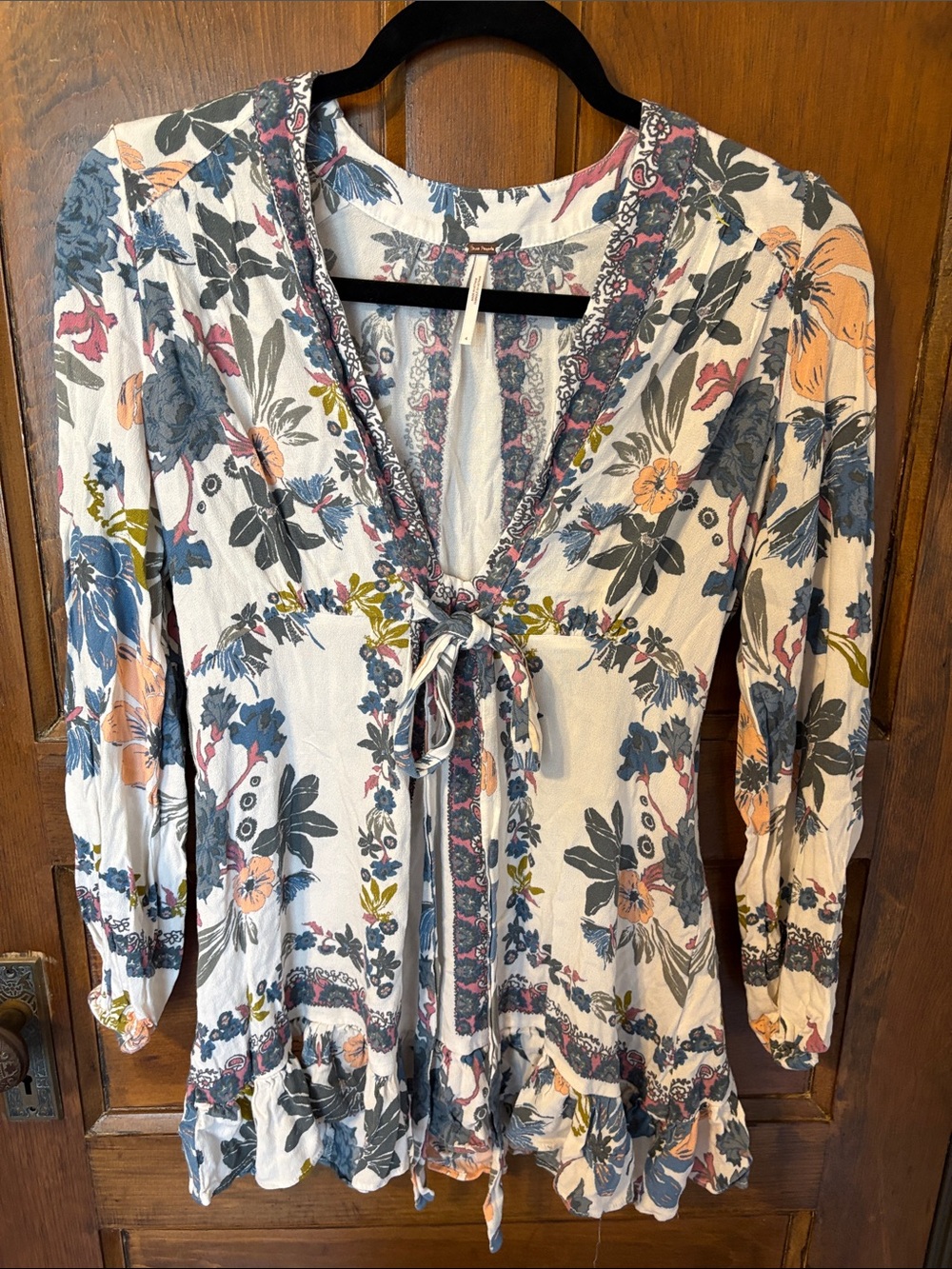 Free People violet hill printed tunic